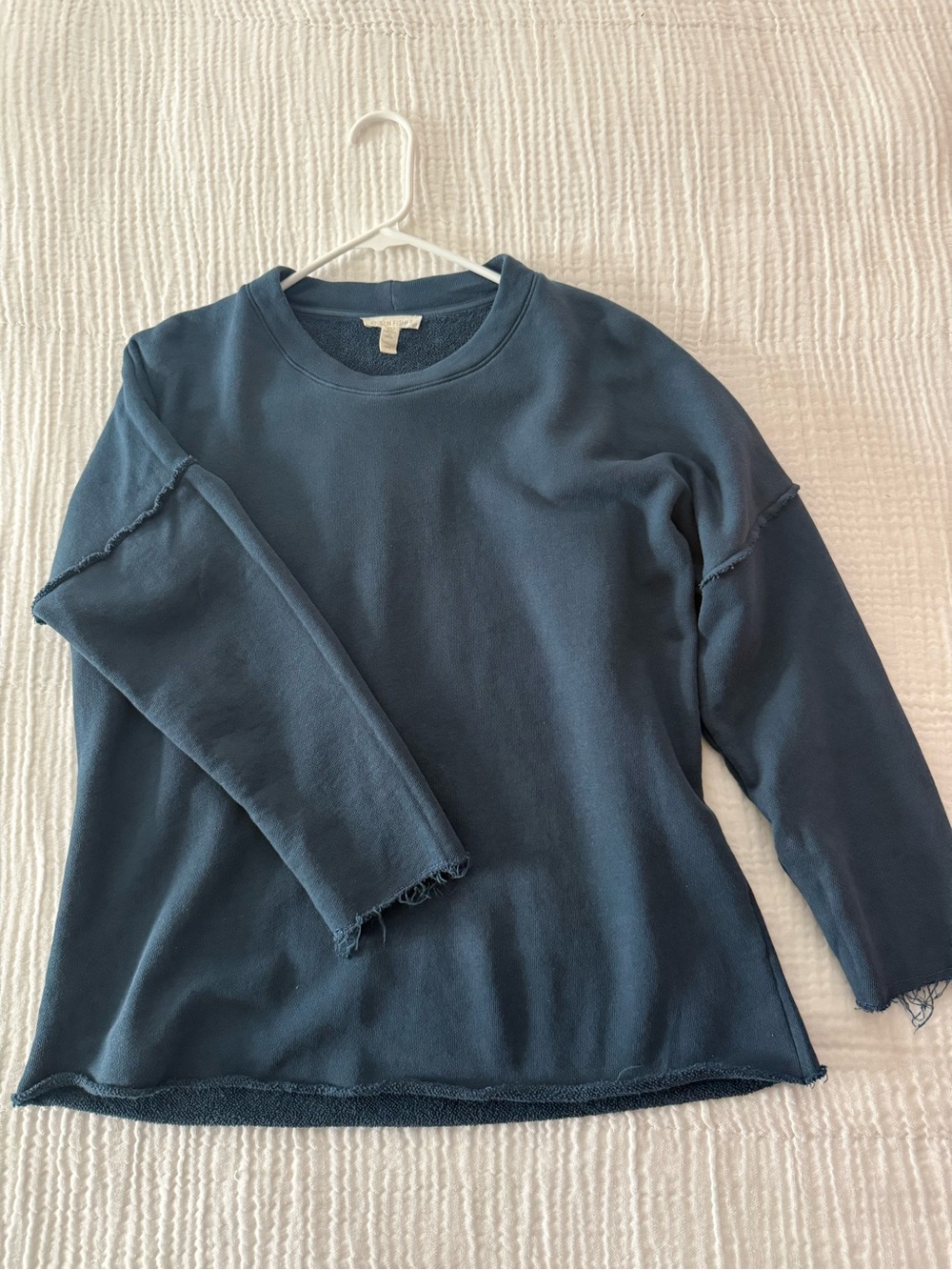 Eileen Fisher French Terry Top in Blue